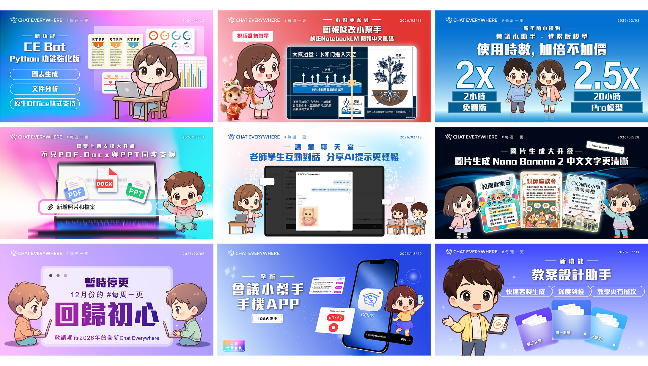 ChatEverywhere – Weekly Feature Update Social Media Posts